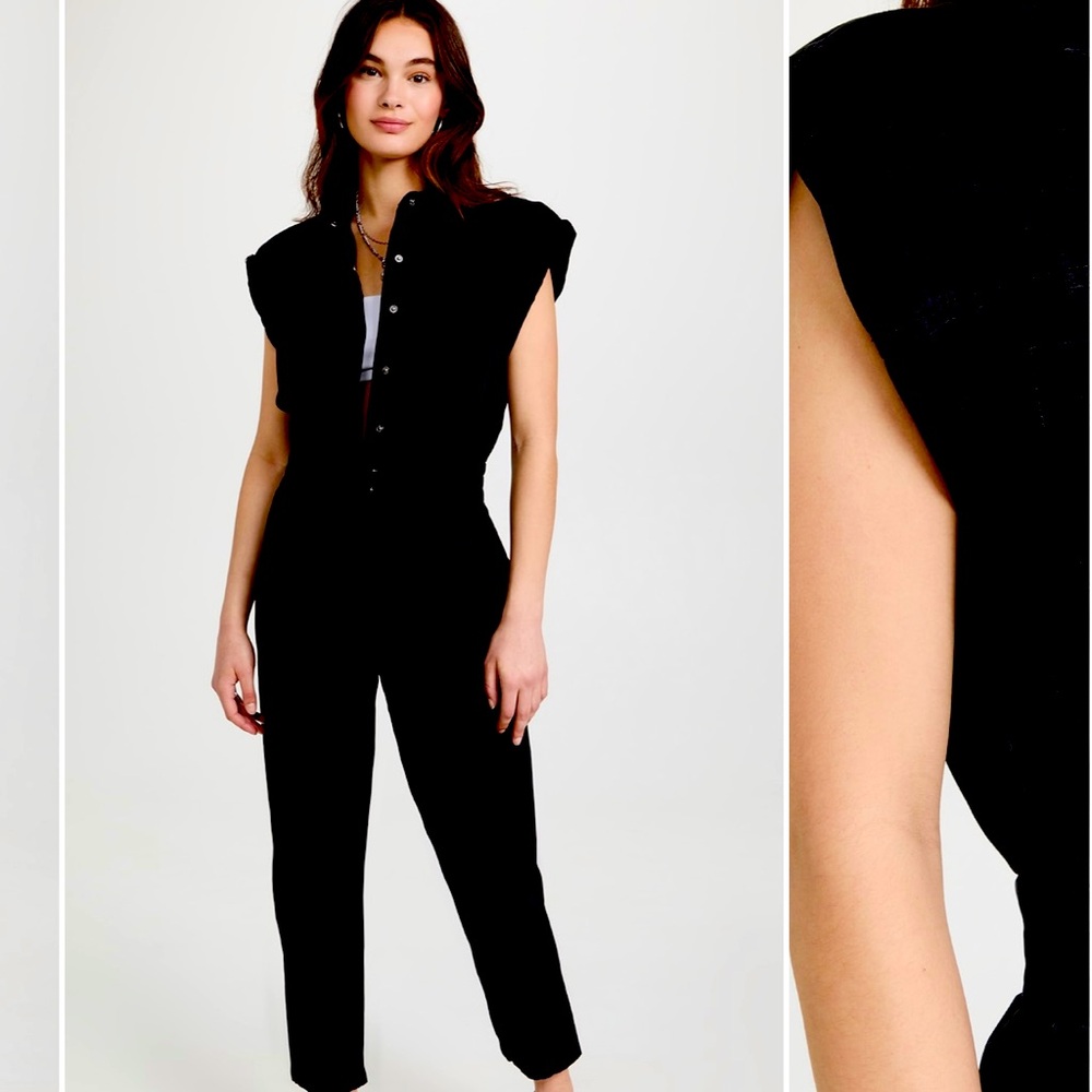 Pistola Denim
Rosie Shoulder Padded Jumpsuit